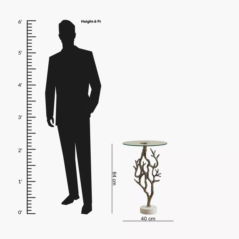 Banyan Glass Top Accent Table - Image 2