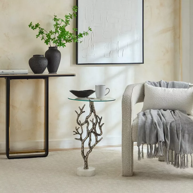Banyan Glass Top Accent Table - Image 6