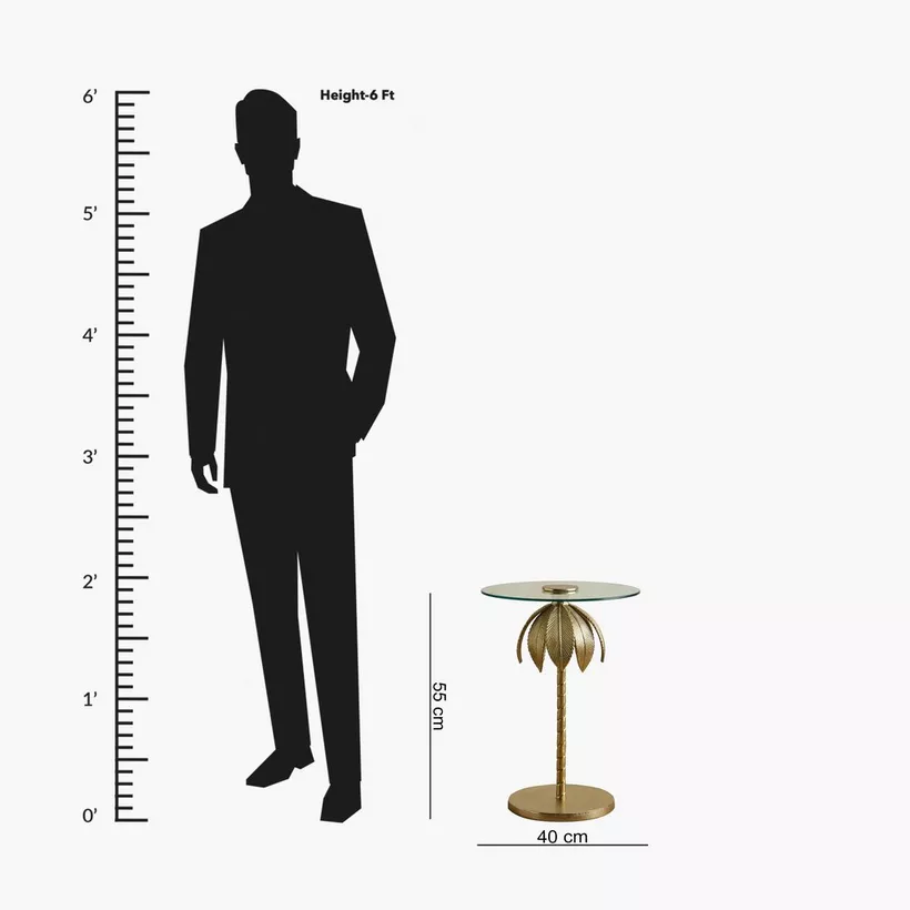 Mavi Glass Top Accent Table - Image 2