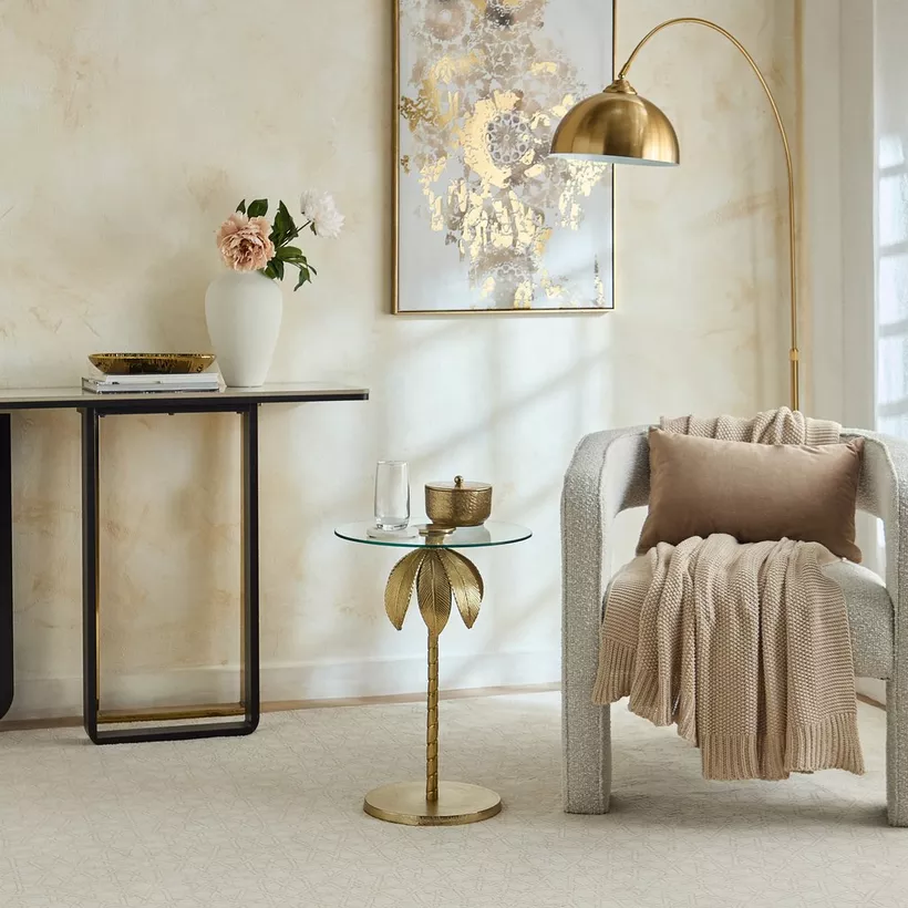 Mavi Glass Top Accent Table - Image 6