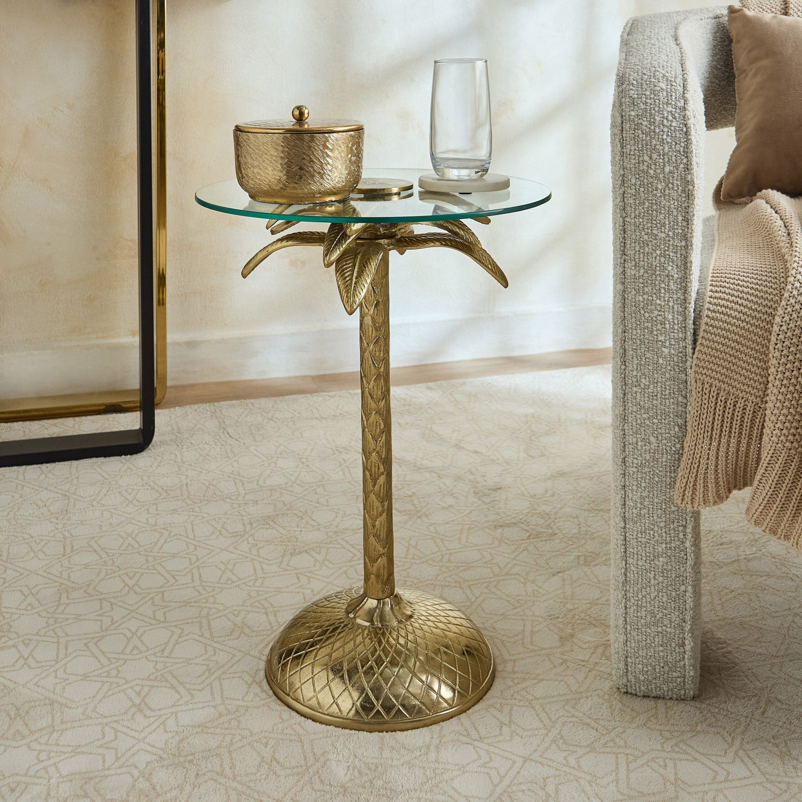 Jila Glass Top Accent Table