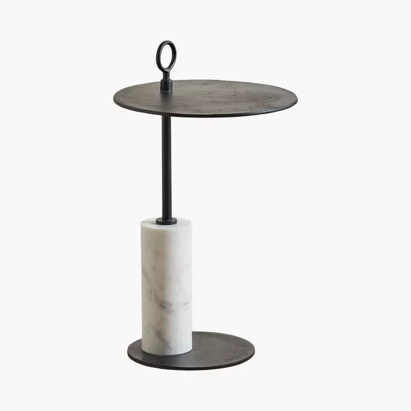 Vendra Isabela Geniune Marble Base Accent Table - Image 7