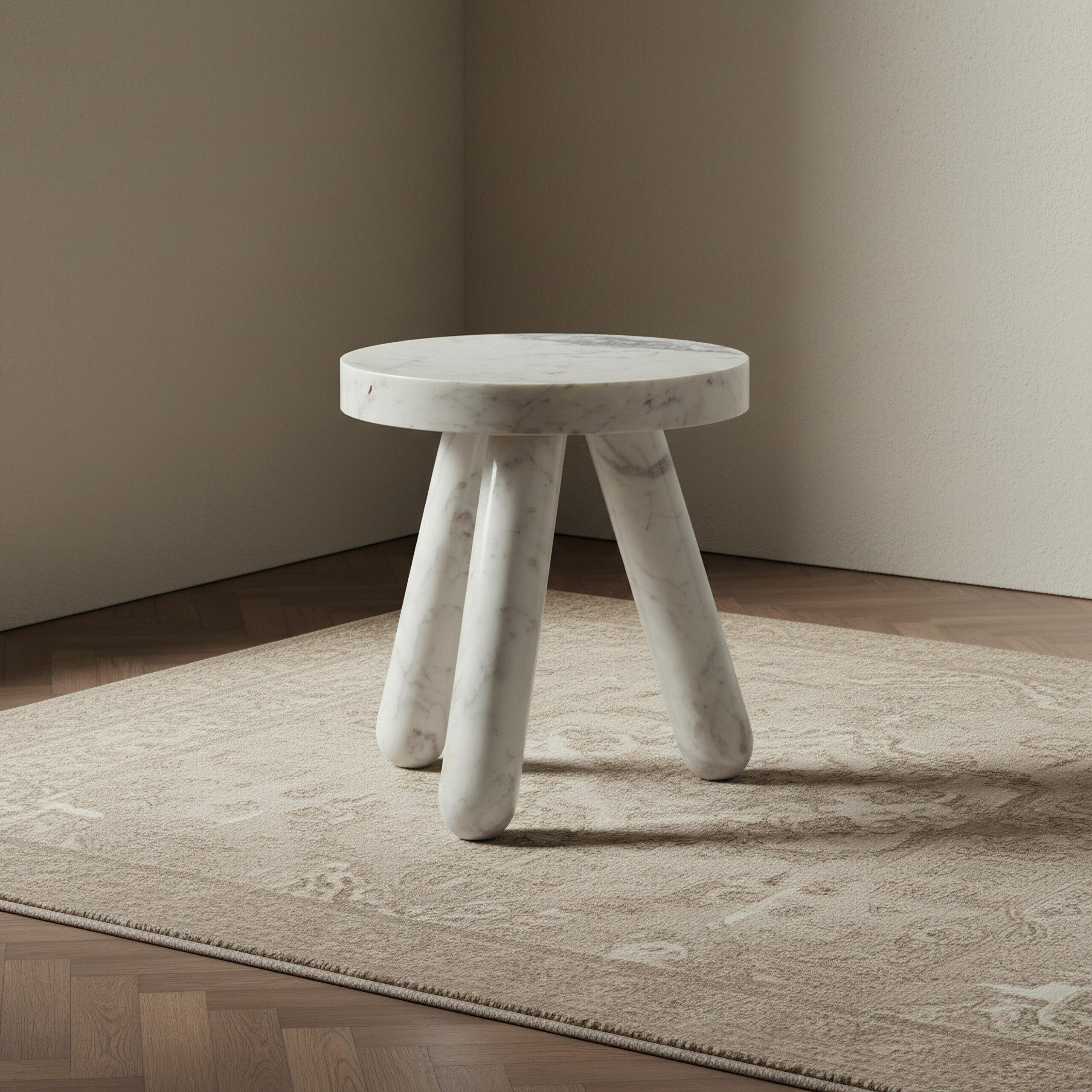 Cavon Harper Geniune Marble Accent Table