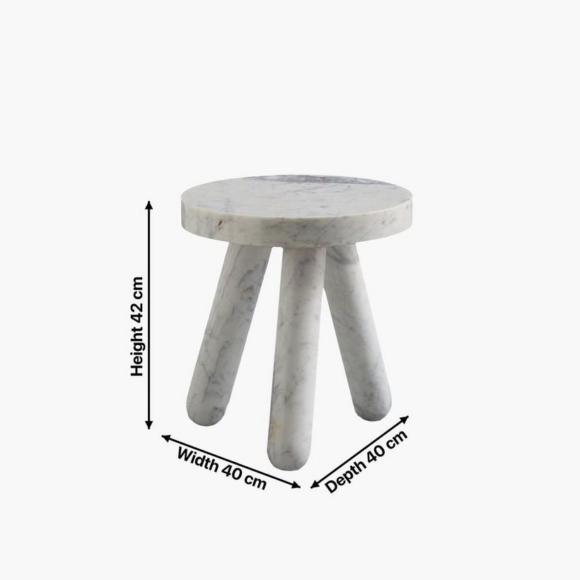 Cavon Harper Geniune Marble Accent Table - Image 6