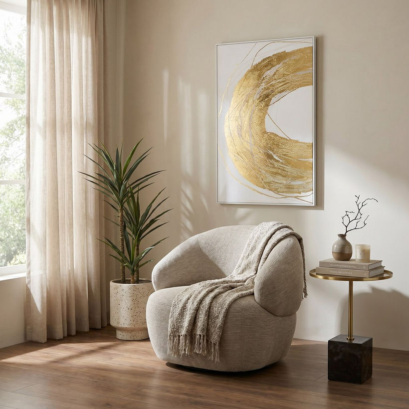 Cavon Magma Geniune Marble Base Accent Table - Image 2