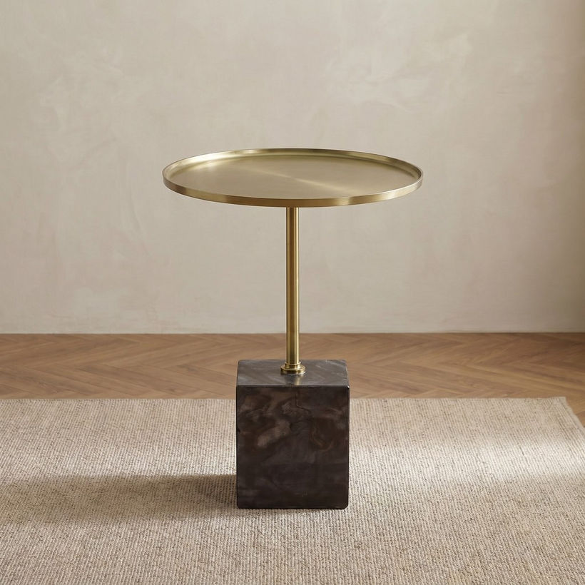 Cavon Magma Geniune Marble Base Accent Table - Image 3