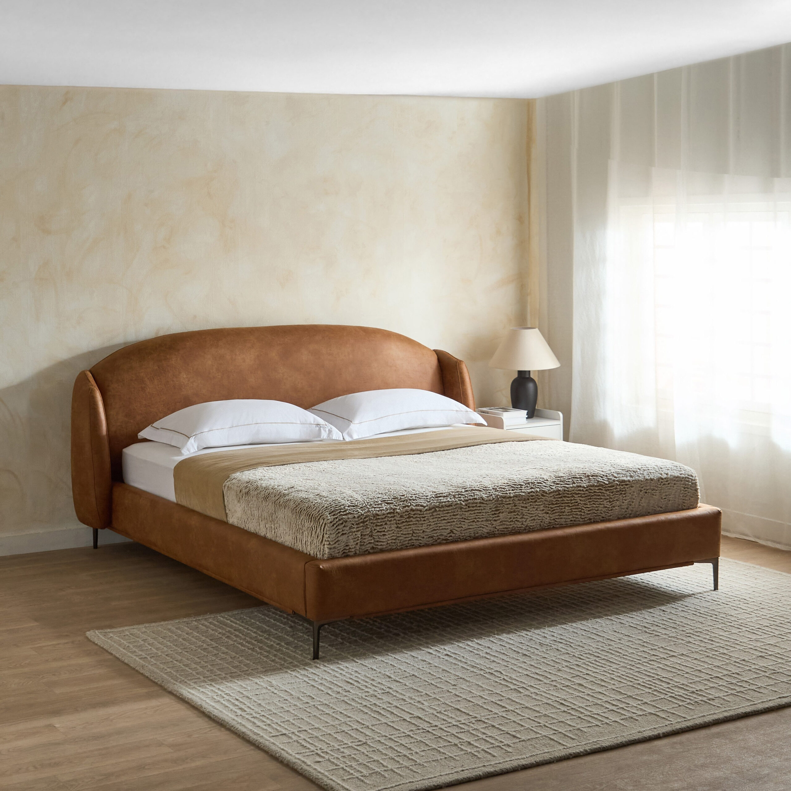 Marwell Dona Upholstered Queen Bed - 160x200 cm