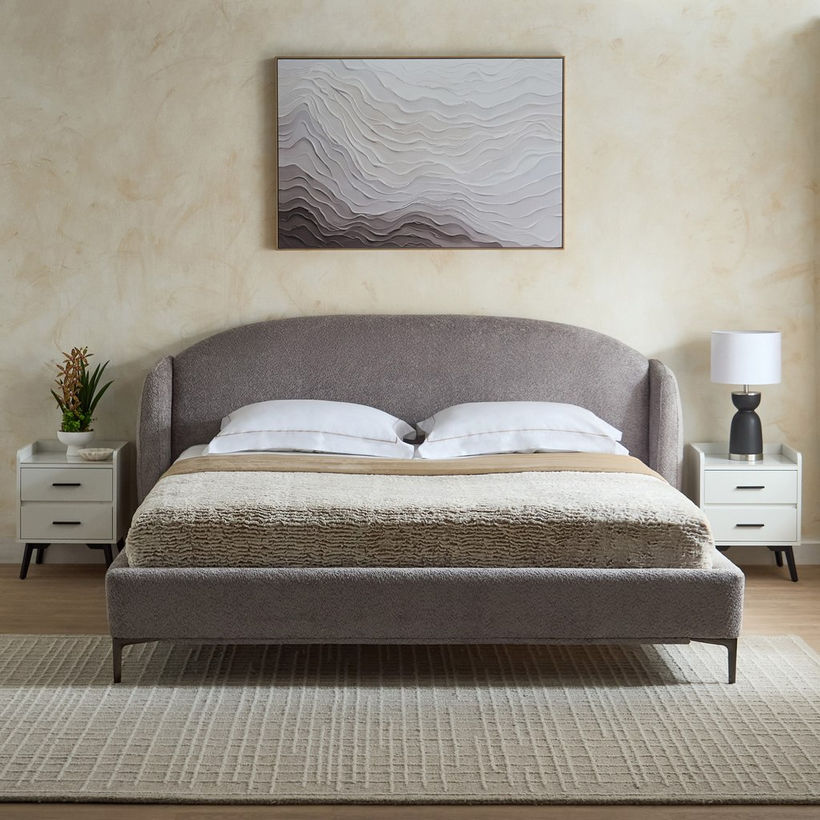 Marwell Dona Upholstered Queen Bed - 160x200 cm - Image 4