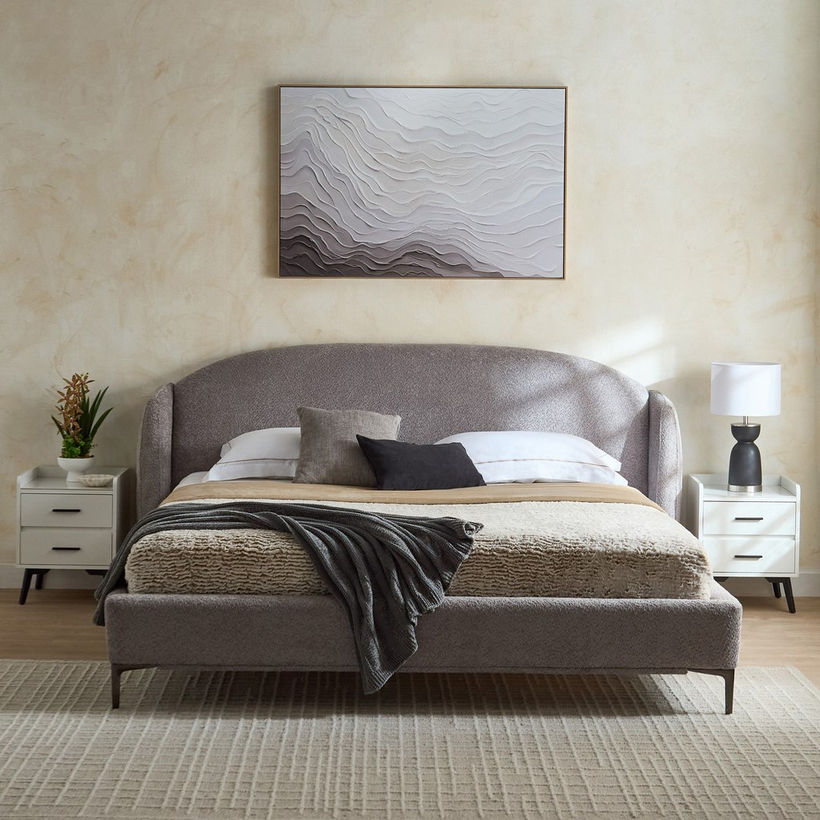 Marwell Dona Upholstered Queen Bed - 160x200 cm - Image 9
