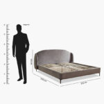 Marwell Dona Upholstered Queen Bed - 160x200 cm