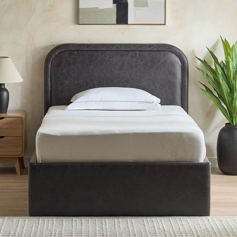 Movo Nordica Opal Upholstered Hydraulic Storage Twin Bed - 120x200 cm - Image 3