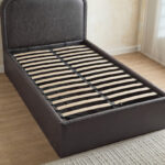 Movo Nordica Opal Upholstered Hydraulic Storage Twin Bed - 120x200 cm