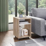 Cebu End Table with Castor Wheels