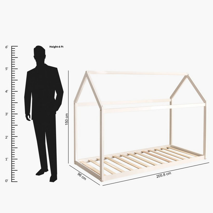 Movo Ivory Stova House Single Bed - 90x200 cm - Image 10