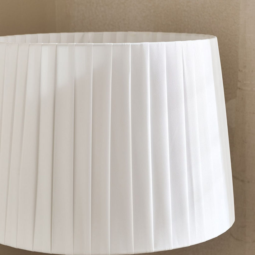 Zeston Metal Table Lamp with Pleated Shade - 59 cm - Image 9