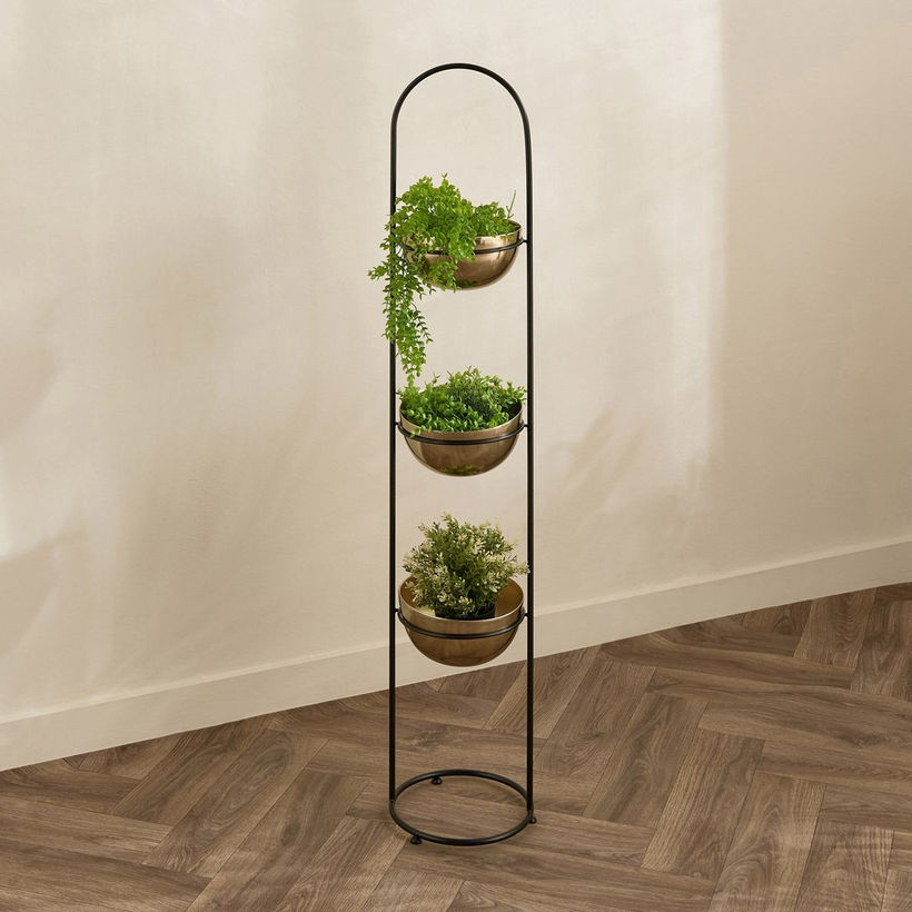 Vista Ace Premium Metal 3-Tier Planter Stand - 23x121 cm - Image 6