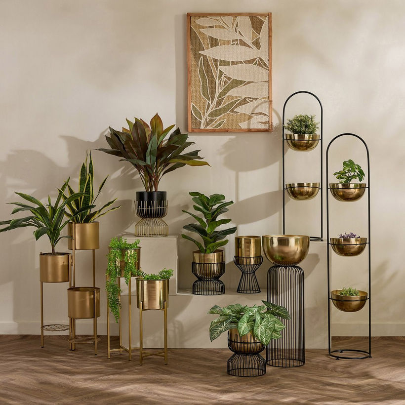 Vista Ace Premium Metal Foldable Planter Stand - 21x21x71 cm - Image 2