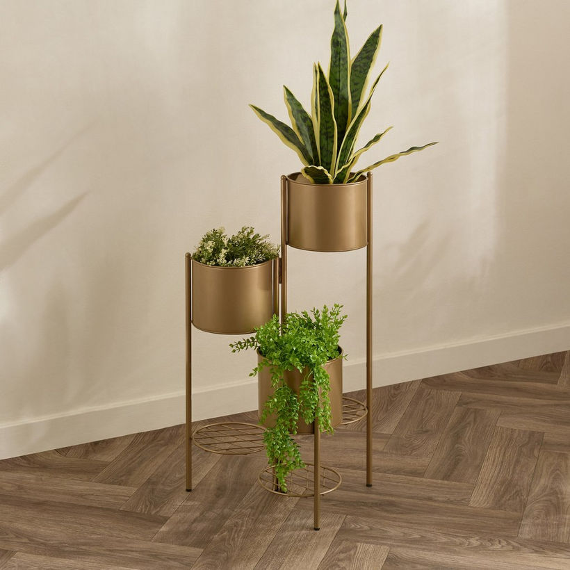 Vista Ace Premium Metal Foldable Planter Stand - 21x21x71 cm - Image 6