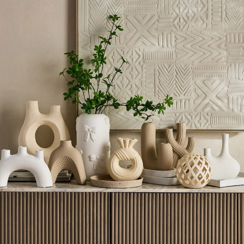 Audrey Eden Decorative Ceramic Vase - 36x6.5x7.5 cm - Image 9