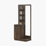 Movo Kulltorp Boomer 1-Door Dressing Table with Mirror and Drawer