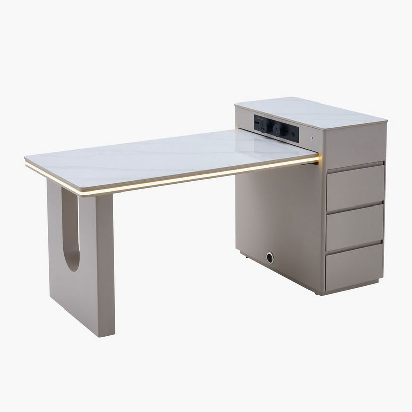 Bristol 4-Seater Sintered Stone Top Kitchen Island Table - Image 3
