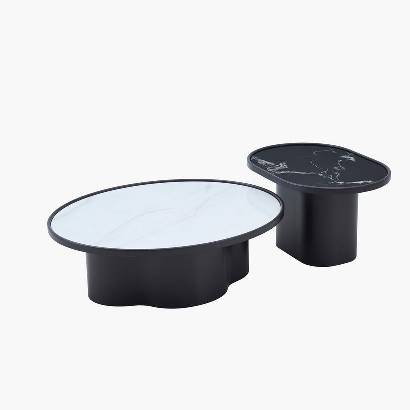 Palermo 2-Piece Glass Top Coffee Table Set - Image 7