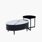 Athens 2-Piece Glass Top Coffee Table Set