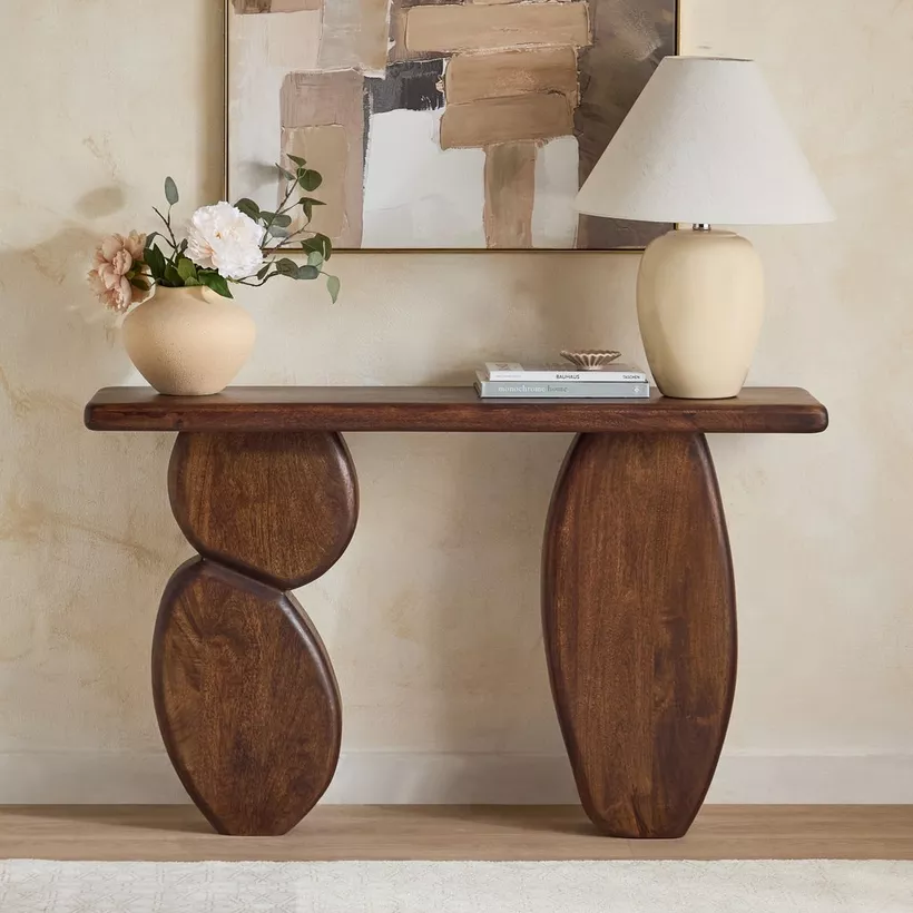 Cavon Lumi Solid Wood Console Table - Image 3