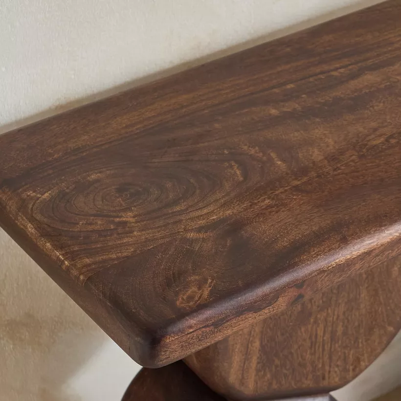 Cavon Lumi Solid Wood Console Table - Image 4