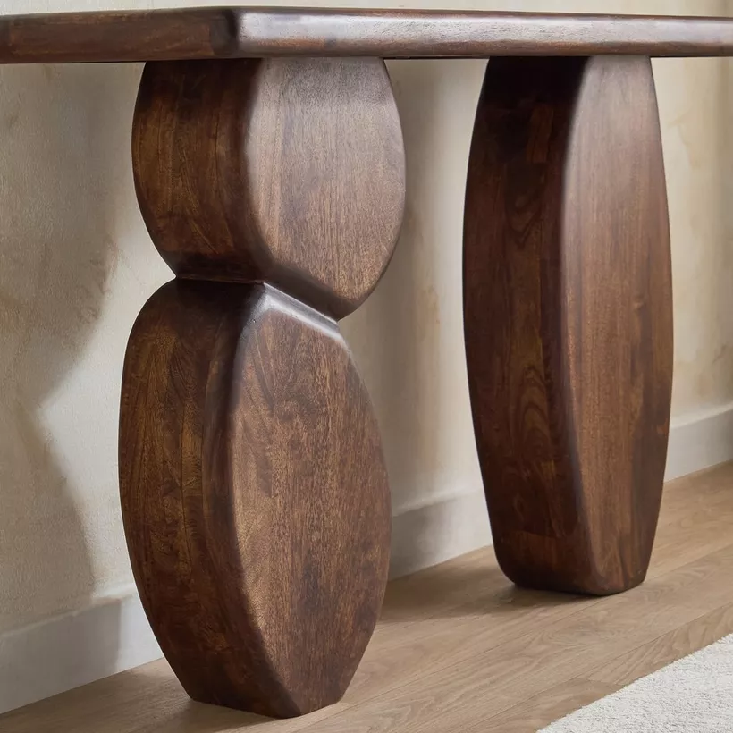 Cavon Lumi Solid Wood Console Table - Image 5