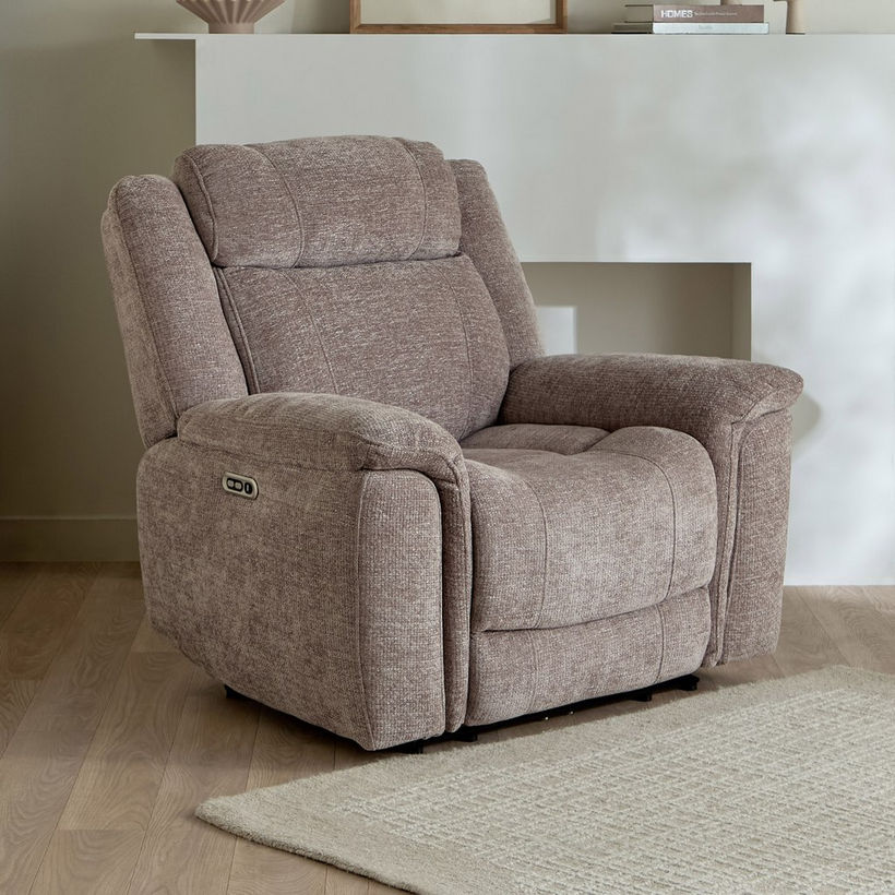 Nova Fabric Electric Power Recliner Armchair - Image 3