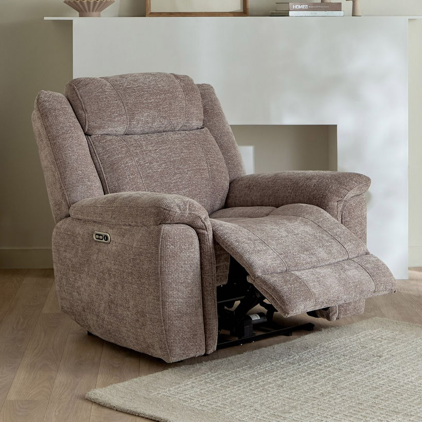 Nova Fabric Electric Power Recliner Armchair - Image 4