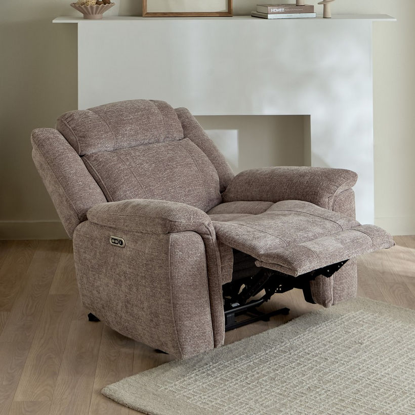 Nova Fabric Electric Power Recliner Armchair - Image 5