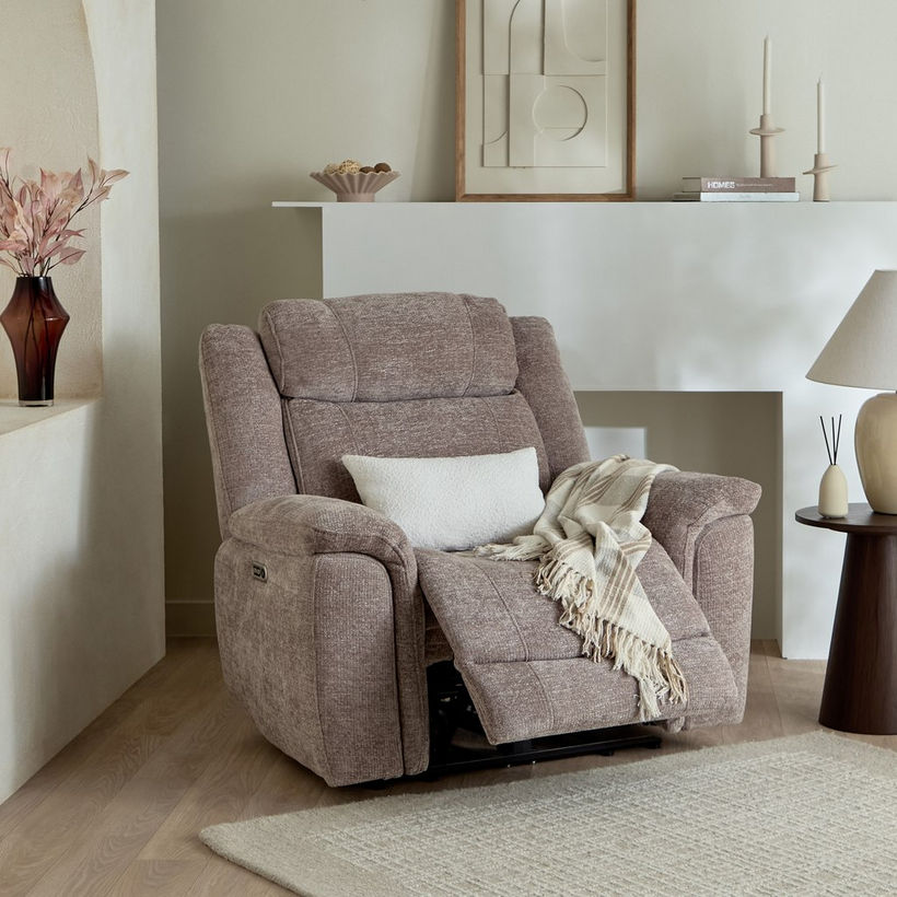 Nova Fabric Electric Power Recliner Armchair - Image 13