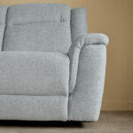 Brunswick 3-Seater Fabric Recliner with Dropdown and 2 Cup Holders