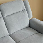 Brunswick 3-Seater Fabric Recliner with Dropdown and 2 Cup Holders