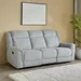 Brunswick 3-Seater Fabric Recliner with Dropdown and 2 Cup Holders