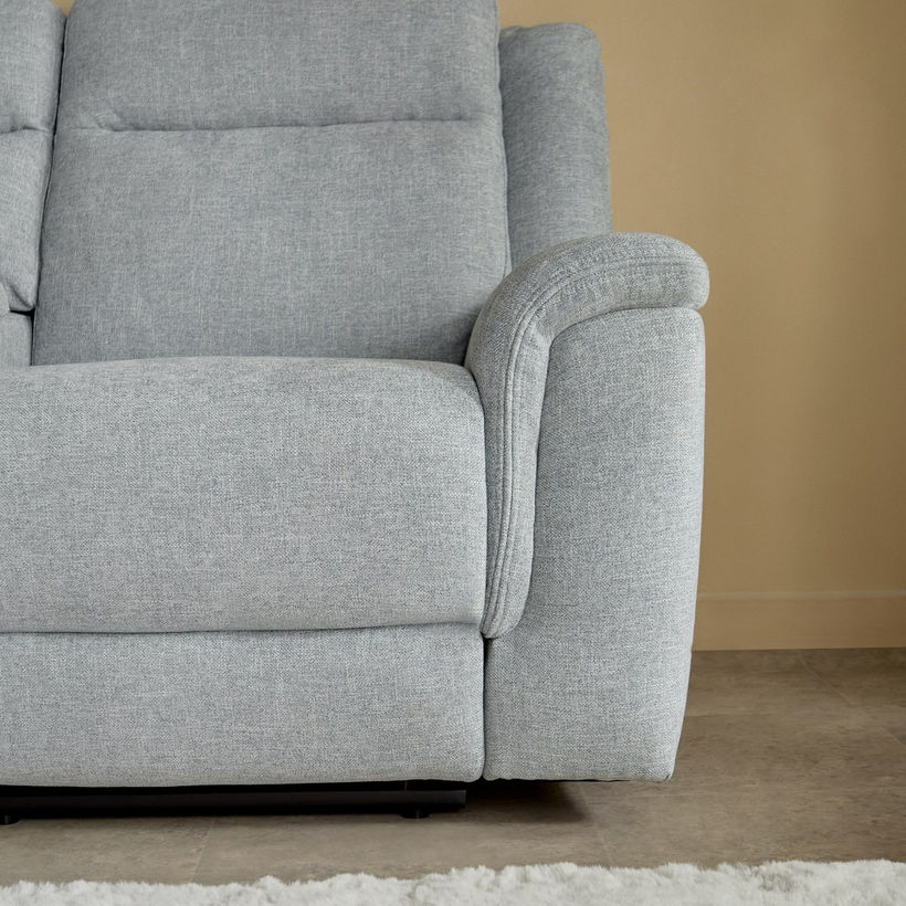 Brunswick 2-Seater Storage Console Fabric Recliner with 2 Cup Holders - Image 7