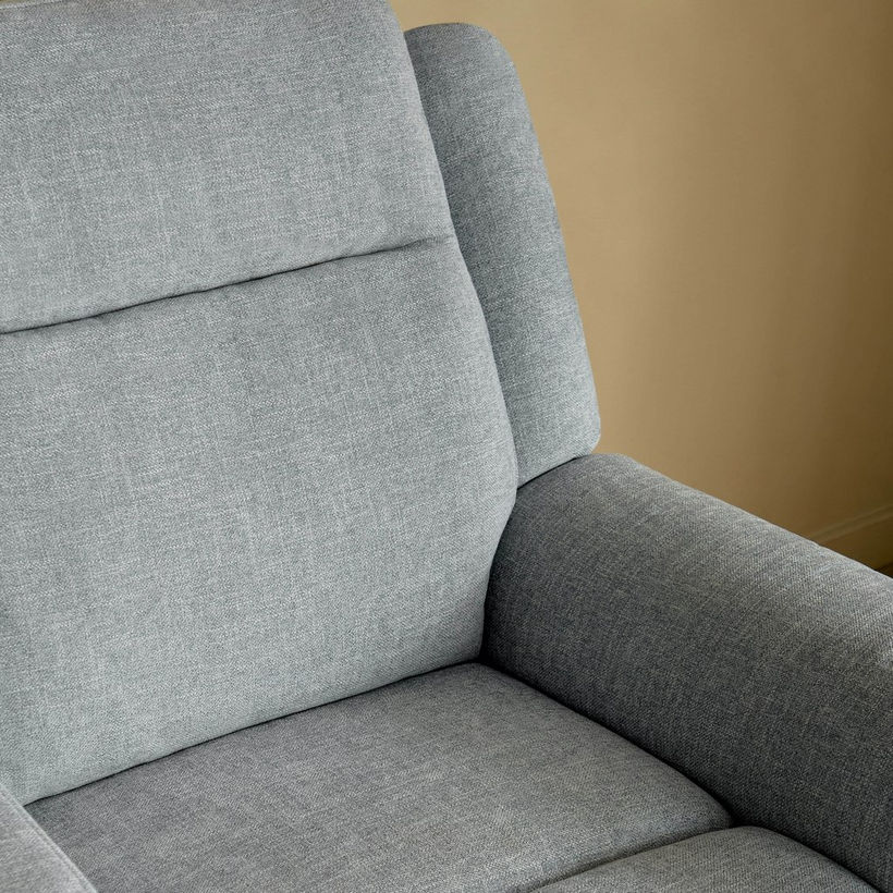 Brunswick 2-Seater Storage Console Fabric Recliner with 2 Cup Holders - Image 8