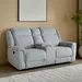 Brunswick 2-Seater Storage Console Fabric Recliner with 2 Cup Holders - Image 16