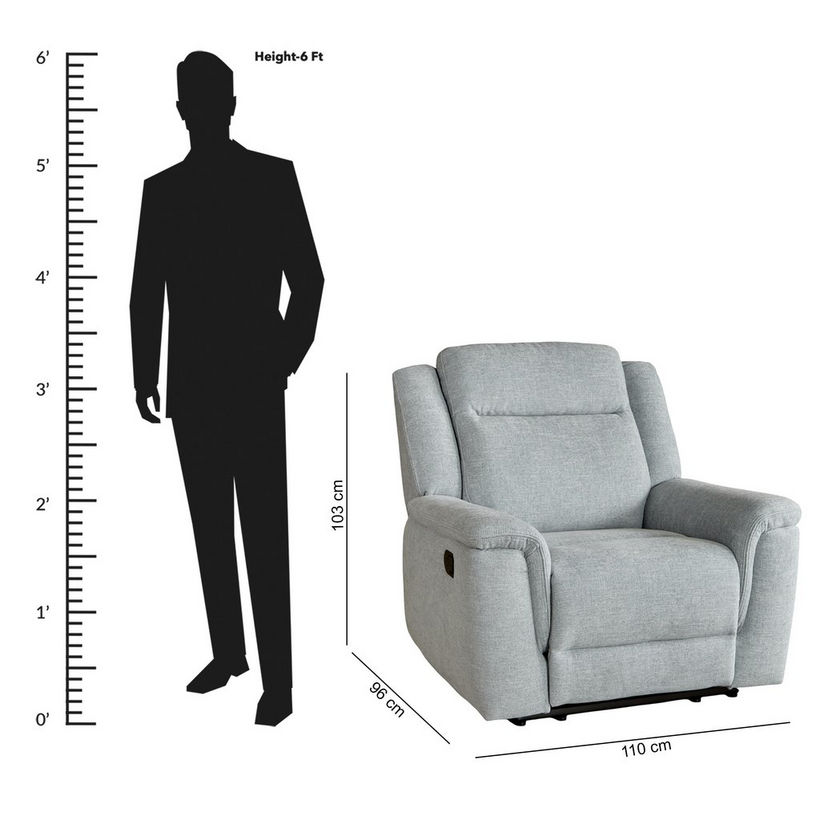 Brunswick Fabric Armchair Recliner - Image 13