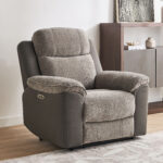 Kingston Armchair Electric Power Fabric Recliner