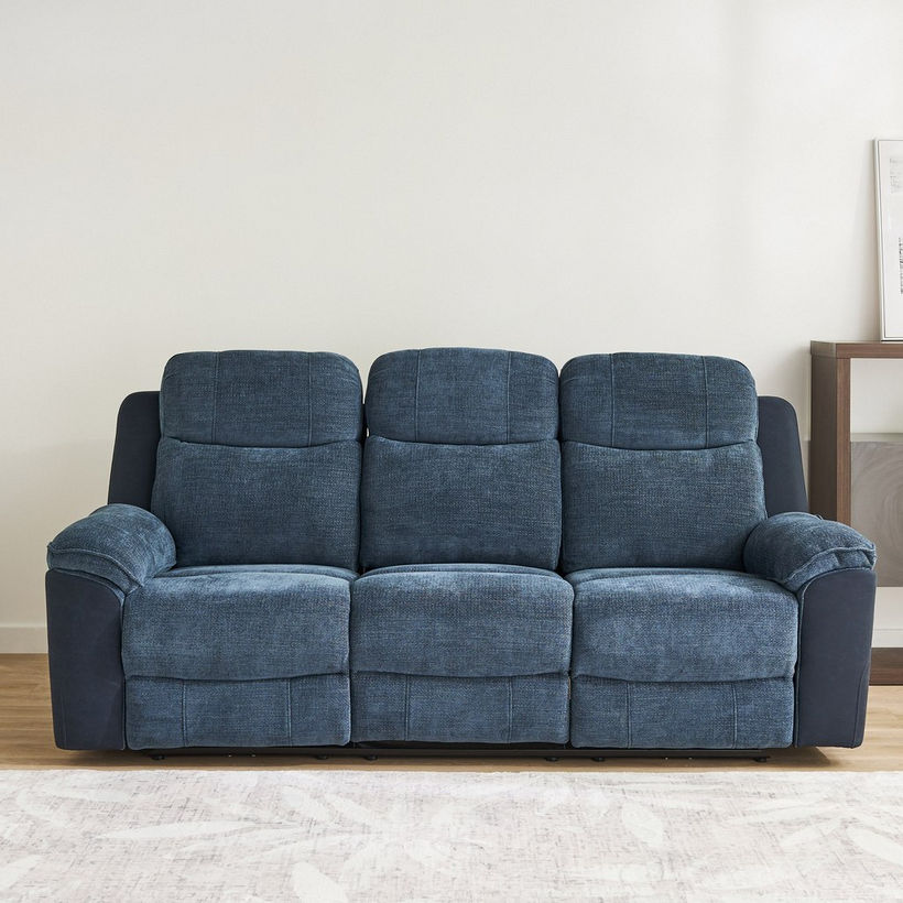 Kingston 3-Seater Electric Power Fabric Recliner with Dropdown and 2 Cup holders - Image 7