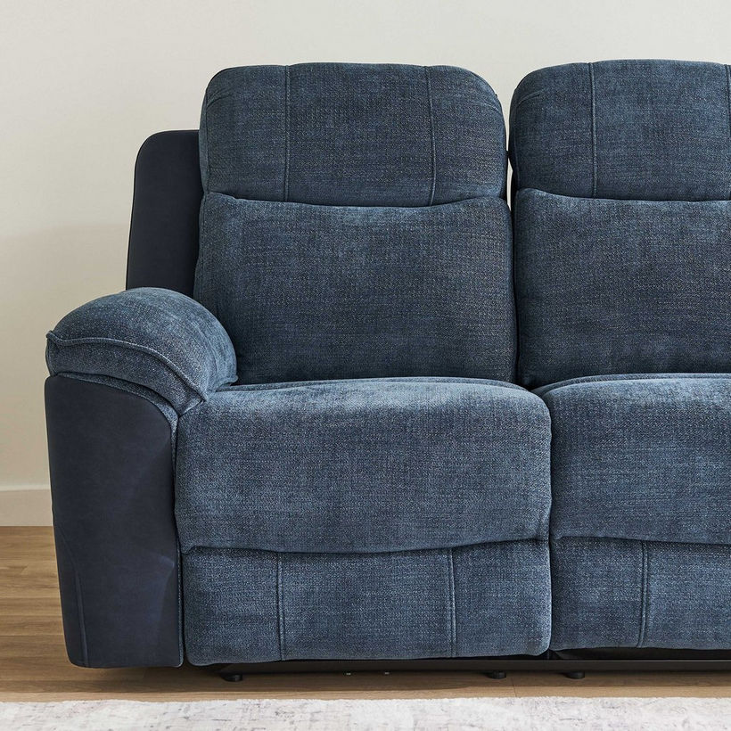 Kingston 3-Seater Electric Power Fabric Recliner with Dropdown and 2 Cup holders - Image 9