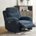 Kingston Armchair Electric Power Fabric Recliner