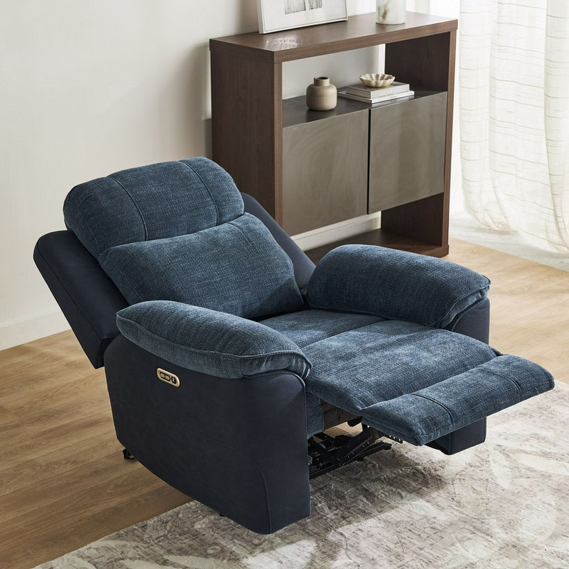Kingston Armchair Electric Power Fabric Recliner - Image 5