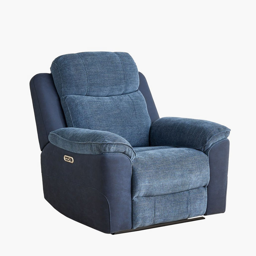 Kingston Armchair Electric Power Fabric Recliner - Image 14