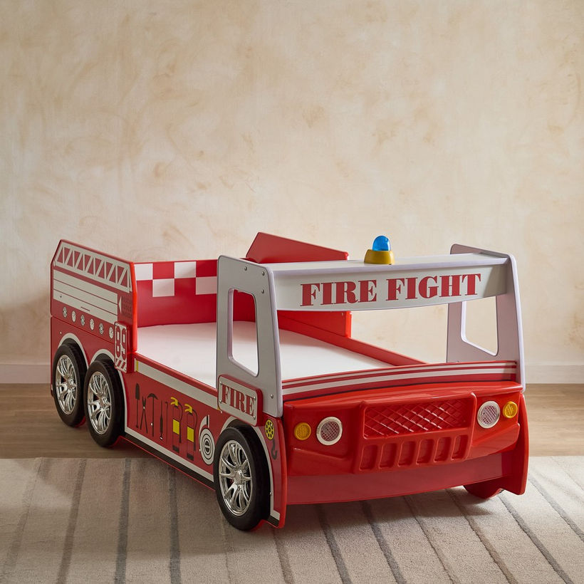 Movo Halmstad NXT Fire Truck Single Car Bed - 90x190 cm - Image 5