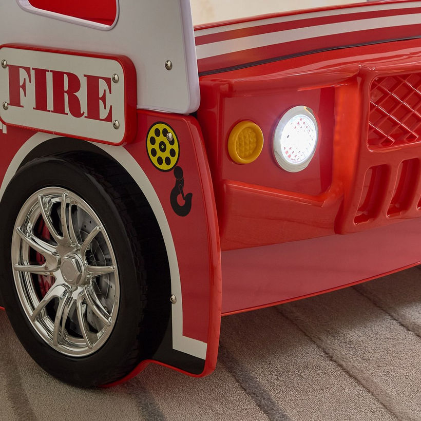 Movo Halmstad NXT Fire Truck Single Car Bed - 90x190 cm - Image 7
