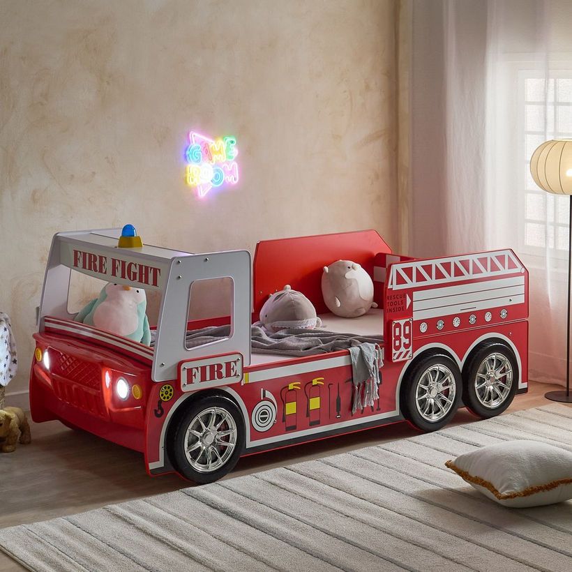 Movo Halmstad NXT Fire Truck Single Car Bed - 90x190 cm - Image 11